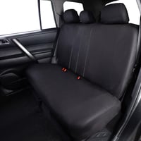 Set complet huse auto Flying Banner, compatibile cu airbag, banchetă spate divizată, universal pentru autoturisme, camioane, SUV-uri, negru 9