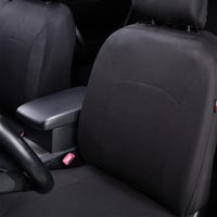 Set complet huse auto Flying Banner, compatibile cu airbag, banchetă spate divizată, universal pentru autoturisme, camioane, SUV-uri, negru 4