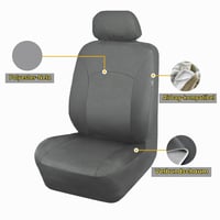 Flying Banner kompletná sada autopoťahov - sivé, kompatibilné s airbagmi, delené zadné sedadlo, univerzálne pre osobné autá, dodávky a SUV 2