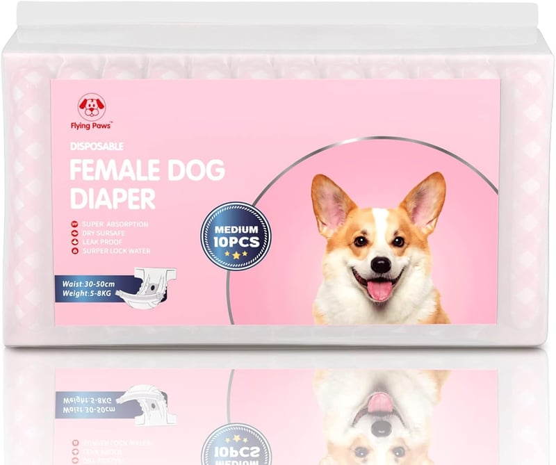 Flying Paws Eldobható Kutyapelenka M-es Méret 20 db Macskáknak és Kutyáknak