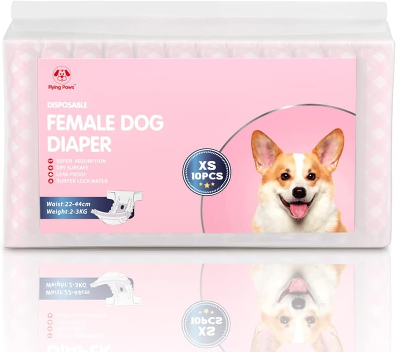 Flying Paws Eldobható Kutyapelenka XS Méret 10 db Macskáknak és Kutyáknak