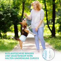 Flying Paws plienky pre psov samcov, veľkosť S, 52 ks jednorazových absorpčných pásov na brucho pre malé psy, obvod pása 30 – 48 cm 6