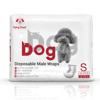 Flying Paws plienky pre psov samcov, veľkosť S, 52 ks jednorazových absorpčných pásov na brucho pre malé psy, obvod pása 30 – 48 cm 7