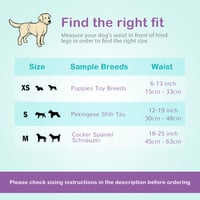 Flying Paws plienky pre psov samcov, veľkosť S, 52 ks jednorazových absorpčných pásov na brucho pre malé psy, obvod pása 30 – 48 cm 5