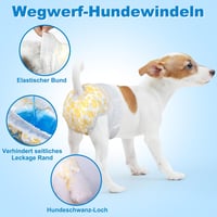 Flying Paws Kutyapelenka M-es 15 db Eldobható Nőstény Hímkutyák Rugalmas Derékpánttal 2