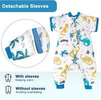 FLYISH DIRECT Lábas Hálózsák Levehető Ujjal 2.5 TOG Téli Baba Alvózsák 70cm 3