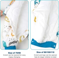 FLYISH DIRECT Lábas Hálózsák Levehető Ujjal 2.5 TOG Téli Baba Alvózsák 70cm 4
