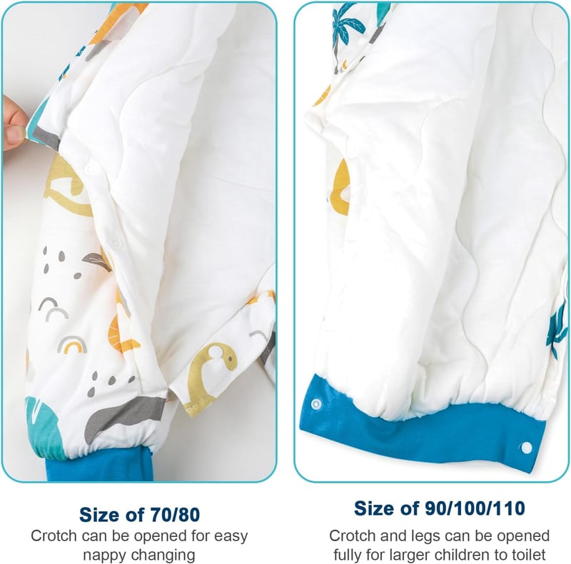 FLYISH DIRECT Lábas Hálózsák Levehető Ujjal 2.5 TOG Téli Baba Alvózsák 70cm