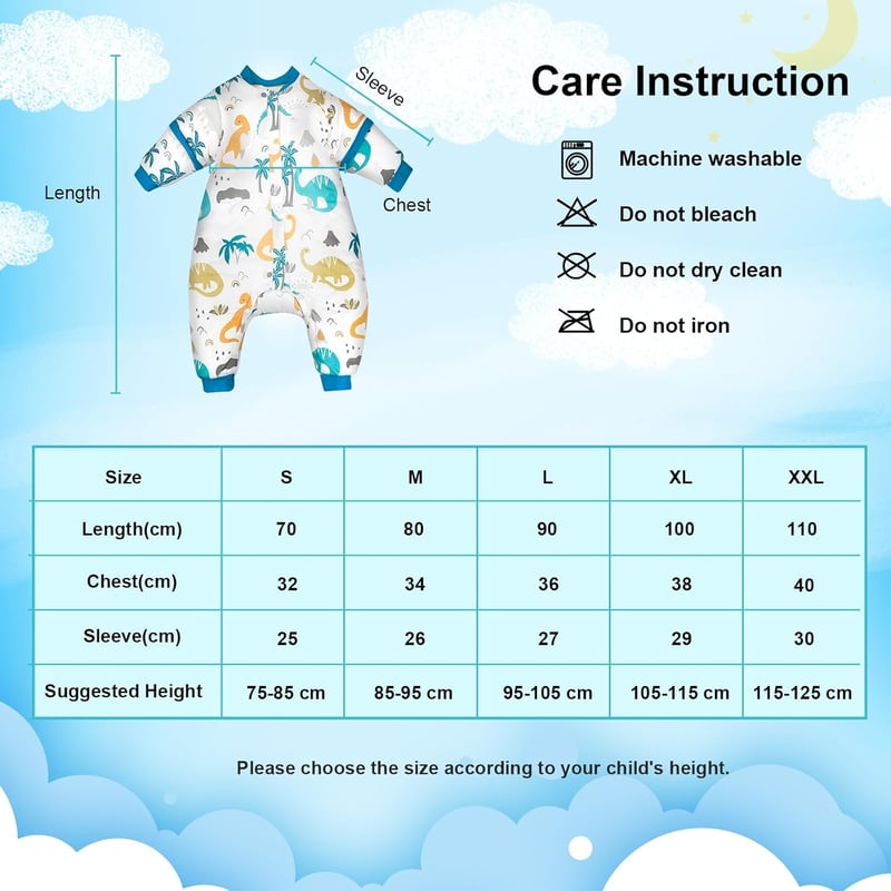 FLYISH DIRECT Lábas Hálózsák Levehető Ujjal 2.5 TOG Téli Baba Alvózsák 70cm