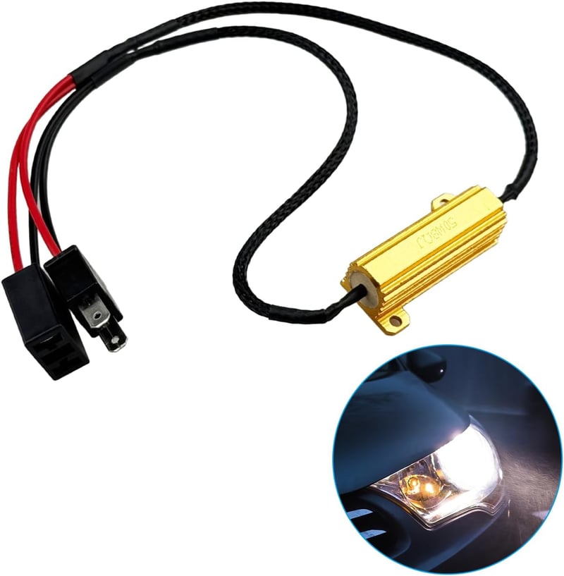 Flylin LED Fényszóró Dekóder 2db H7 50W Canbus Hiba Törlő Motorkerékpár Autó Teherautó