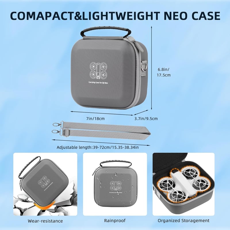 Flymile DJI Neo Fly More Combo utazótáska vízálló hordtáska fekete