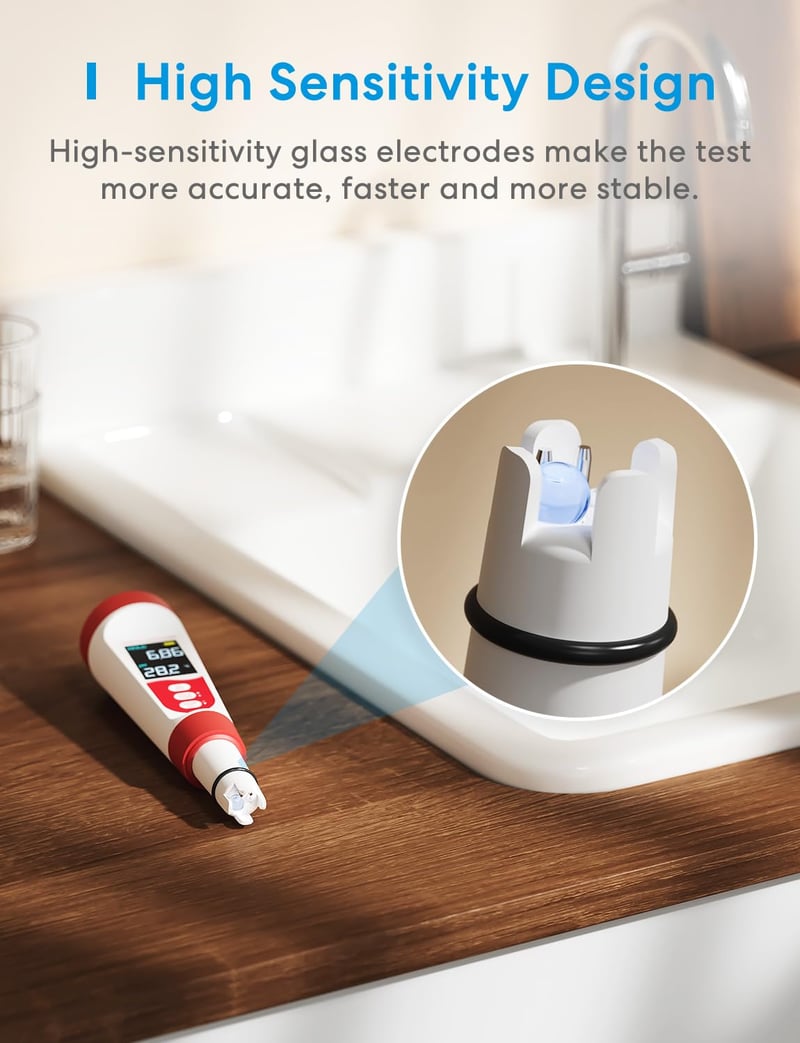 Flysocks 4 az 1-ben pH mérő, vízminőség teszter TDS/EC hőmérséklet LCD kijelzővel