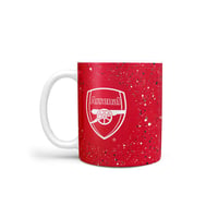 Oficiálny hrnček FOCO Arsenal FC s dizajnom striekancov farby – Licencovaný darček pre fanúšikov 1