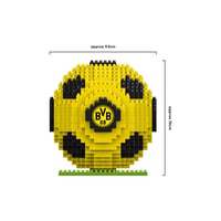 Stavebnica 3D futbalová lopta FOCO Borussia Dortmund z kociek BRXLZ – oficiálny licencovaný produkt, pre deti od 12 rokov 4