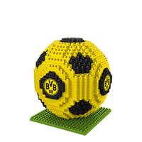 Stavebnica 3D futbalová lopta FOCO Borussia Dortmund z kociek BRXLZ – oficiálny licencovaný produkt, pre deti od 12 rokov 1