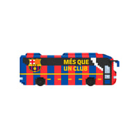 Set de construcție autobuz FC Barcelona BRXLZ 3D FOCO - Produs cu licență oficială 2