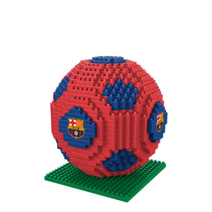 Set de Construcție 3D Minge de Fotbal FOCO FC Barcelona BRXLZ - Set de Cărămizi cu Licență Oficială pentru Suporteri