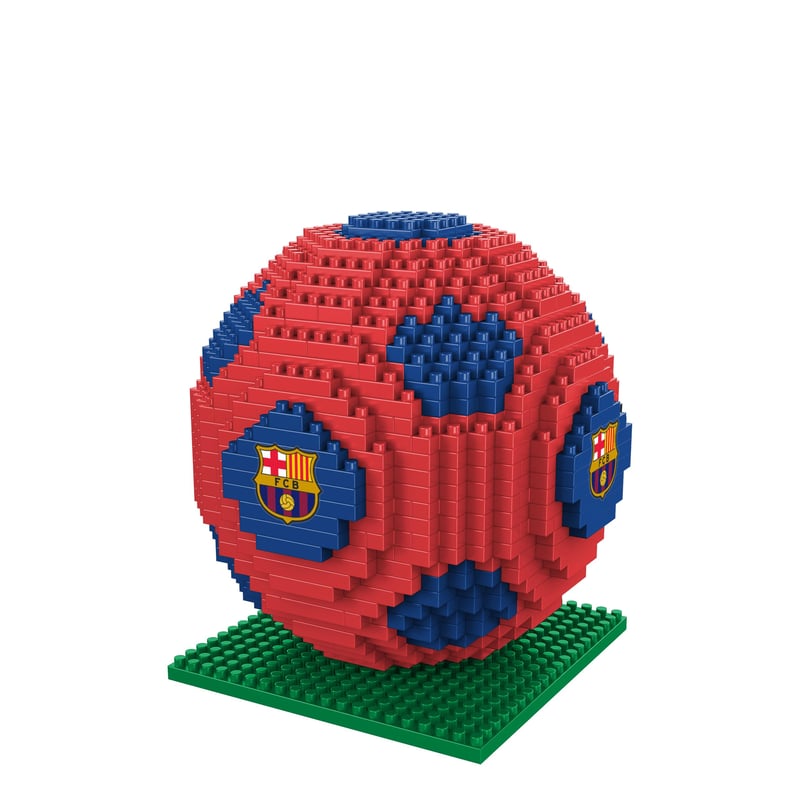 Set de Construcție 3D Minge de Fotbal FOCO FC Barcelona BRXLZ - Set de Cărămizi cu Licență Oficială pentru Suporteri