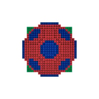 Set de Construcție 3D Minge de Fotbal FOCO FC Barcelona BRXLZ - Set de Cărămizi cu Licență Oficială pentru Suporteri 3