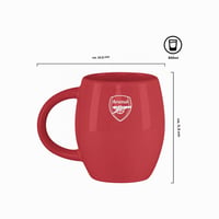 Oficiálne licencovaný hrnček FOCO s klasickým nápisom Arsenal FC – oficiálny darček pre fanúšikov 3