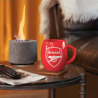 Oficiálne licencovaný hrnček FOCO s klasickým nápisom Arsenal FC – oficiálny darček pre fanúšikov 4