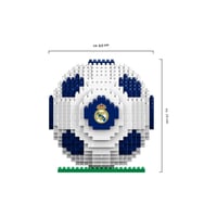 FOCO Real Madrid CF BRXLZ 3D stavebnica futbalovej lopty – Oficiálne licencovaná skladačka z kociek 4