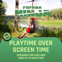 Fofana Ninja Slider 65 Ft Zipline Szett Gyerekeknek és Felnőtteknek Kertbe 2