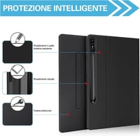 FOGARI Billentyűzet Védőtokkal Samsung Galaxy Tab S8 Plus S7 FE S7 Plus Tablet Klaviatúra Fekete 12.4 Hüvelyk 3