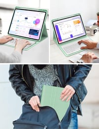FOGARI Bluetooth Billentyűzet Redmi Pad Pro 12.1 AZERTY Francia Világoszöld 7