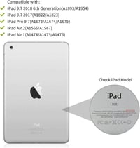 FOGARI iPad 9.7 Billentyűzetes Tok iPad 6./5. Generáció 2018/2017 iPad Air 2/1 Fekete Olasz Kiosztású Billentyűzet Védőtok 5