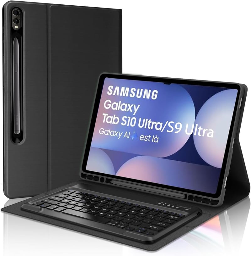 FOGARI Samsung Galaxy Tab S9 Ultra billentyűzetes tok 14.6" Bluetooth vezeték nélküli