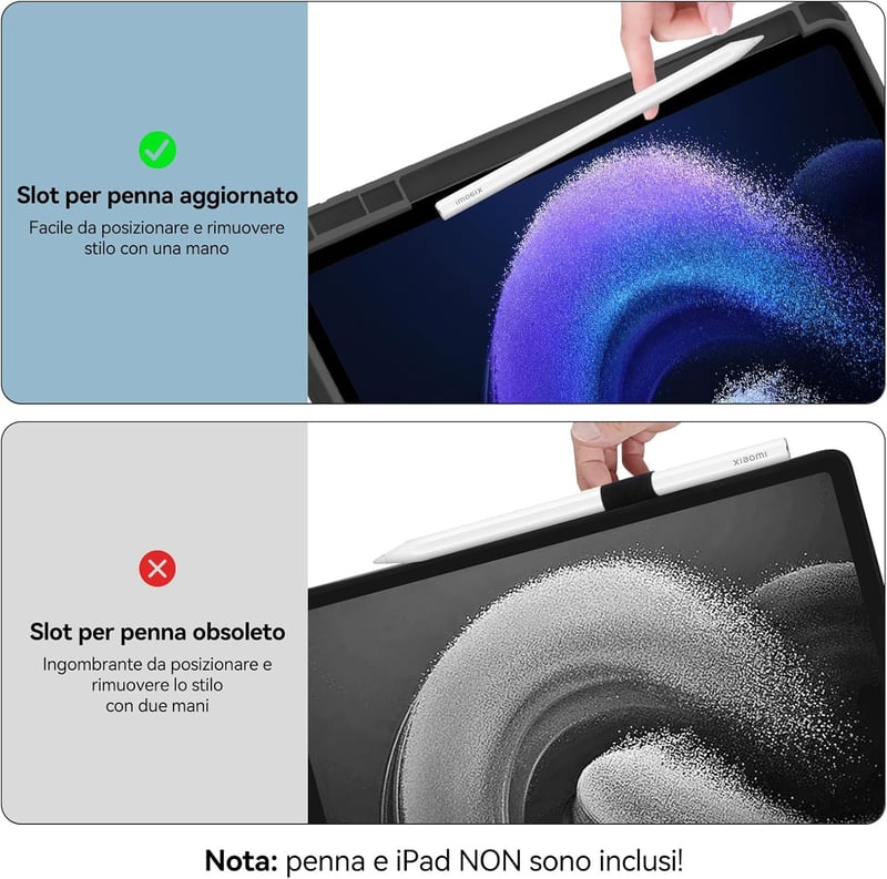 FOGARI Xiaomi Pad 6/6 Pro Tok Billentyűzettel Bluetooth Mágneses Eltávolítható Fekete