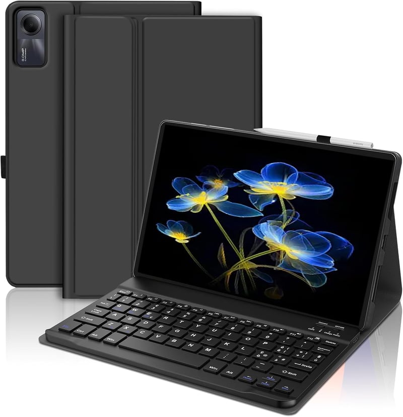 FOGARI Xiaomi Redmi Pad SE 2023 11" Billentyűzet Tok Mágneses Vezeték Nélküli Italiano QWERTY Fekete