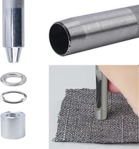 FOGAWA 120 db 14 mm fém réz színű lyukasztószemes szett alátéttel szerszámkészlet bőrhöz sátor ponyvához cipőhöz 3