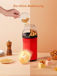 FOHERE forrólevegős popcornkészítő 1400 W, 4 L / 120 g, olajmentes 3