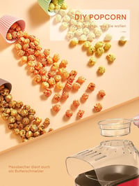 FOHERE forrólevegős popcornkészítő 1400 W, 4 L / 120 g, olajmentes 4