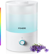 FOHERE 3,2L ultrahangos párásító, hűvös köd, illóolaj diffúzor, 7 színű LED, csendes, BPA-mentes 1