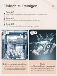 FOHERE 3az1-ben elektromos húsdaráló szalámitöltővel és 3 rozsdamentes lemezzel 7