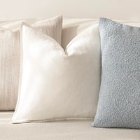 Foindtower 2 ks obliečok na vankúš 50x50 cm krémovobiele ľanové boho dekoratívne obliečky na vankúše na pohovku do obývačky a spálne vo farmárskom štýle 5