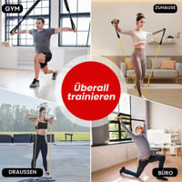 Set 3 Benzi Elastice Fitness Fokky, 1,5 m, cu Ancoră pentru ușă, Husă de protecție, 2 Mânere și Sac de transport 4