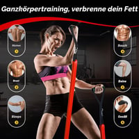 Set 3 Benzi Elastice Fitness Fokky, 1,5 m, cu Ancoră pentru ușă, Husă de protecție, 2 Mânere și Sac de transport 6