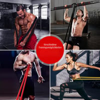 Set 3 Benzi Elastice Fitness Fokky, 1,5 m, cu Ancoră pentru ușă, Husă de protecție, 2 Mânere și Sac de transport 5