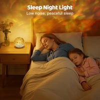 Fokky LED projektor zvjezdanog neba, noćno svjetlo s oceanskim valovima u 16 boja za djecu, aurora lampa s daljinskim upravljačem, galaktički projektor za zabave 5