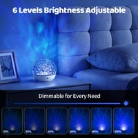 Fokky LED projektor zvjezdanog neba, noćno svjetlo s oceanskim valovima u 16 boja za djecu, aurora lampa s daljinskim upravljačem, galaktički projektor za zabave 4