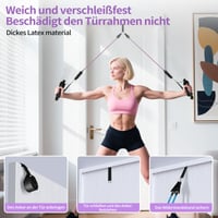 Fokky Pilates Bar Set so 6 odporovými gumami 20-180 LBS, skladacia pilates tyč s cvičebnými gumami, fitness, jóga, crossfit, strečing, domáce cvičenie 8