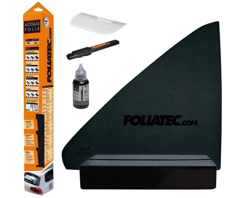 Folie auto Foliatec BLACKNIGHT Superdark, opacitate 95%, 51x400 cm / 76x152 cm, folie de protecție solară pentru autoturisme