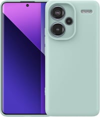 Foluu Folyékony Szilikon Tok Xiaomi Redmi Note 13 Pro Plus 5G Telefonhoz - Ütésálló Védőtok Mikroszálas Béléssel, Vékony Kialakítás, Világos 1