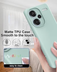 Foluu Folyékony Szilikon Tok Xiaomi Redmi Note 13 Pro Plus 5G Telefonhoz - Ütésálló Védőtok Mikroszálas Béléssel, Vékony Kialakítás, Világos 2