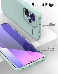 Foluu Folyékony Szilikon Tok Xiaomi Redmi Note 13 Pro Plus 5G Telefonhoz - Ütésálló Védőtok Mikroszálas Béléssel, Vékony Kialakítás, Világos 3
