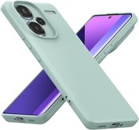 Foluu Folyékony Szilikon Tok Xiaomi Redmi Note 13 Pro Plus 5G Telefonhoz - Ütésálló Védőtok Mikroszálas Béléssel, Vékony Kialakítás, Világos 8
